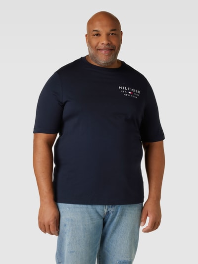 Tommy Hilfiger Big & Tall PLUS SIZE T-Shirt mit Label-Print Modell 'LOVE' Marine 4