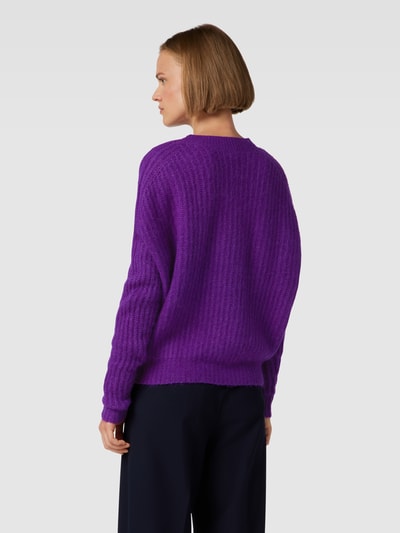 Lauren Ralph Lauren Gebreide pullover met V-hals, model 'STANIMIR' Paars - 5