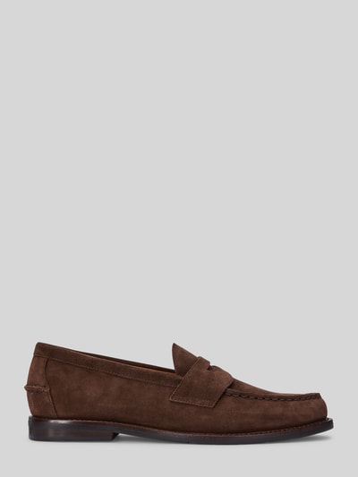 Polo Ralph Lauren Loafer aus echtem Veloursleder Dunkelbraun 2