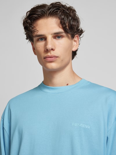 REVIEW Essentials Oversized T-Shirt  Rauchblau 3