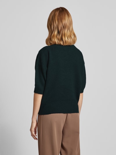 OPUS Gebreide pullover met 1/2-mouwen, model 'Pusity' Donkergroen - 5