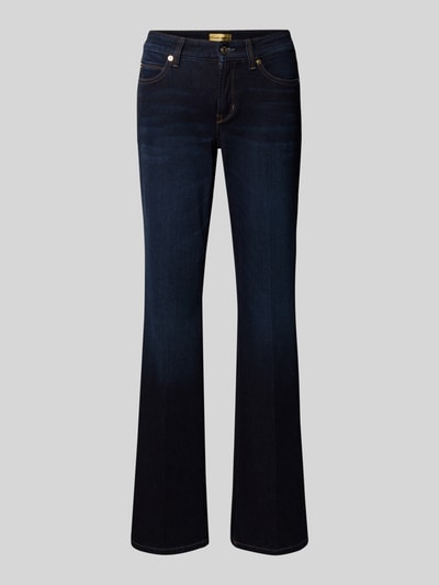 Cambio Flared jeans met steekzakken, model 'PARIS' Donkerblauw - 2