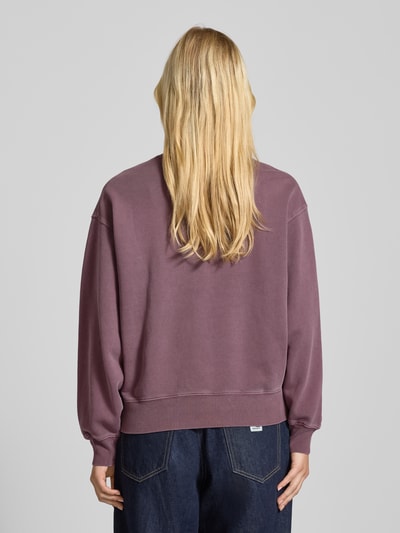 Carhartt Work In Progress Oversized Sweatshirt mit gerippten Abschlüssen Modell 'NELSON' Altrosa 5