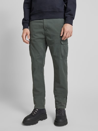 Napapijri Regular fit broek met cargozakken, model 'YASUNI' Kaki - 4