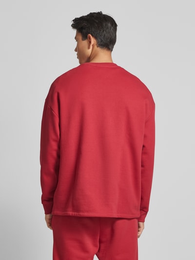 Hugo Blue Sweatshirt mit Label-Print Modell 'Nimaylong' Rot 5