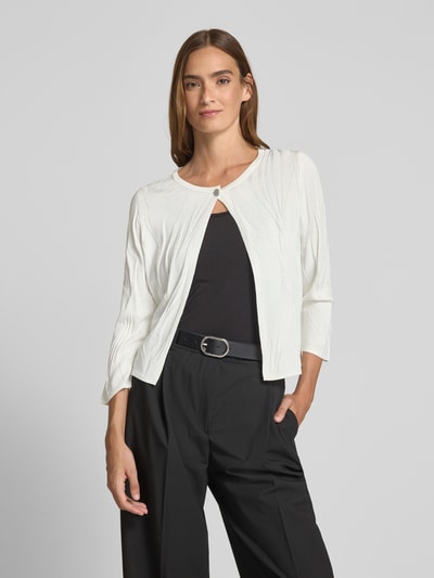 s.Oliver BLACK LABEL Korte cardigan van viscosemix Wit - 4