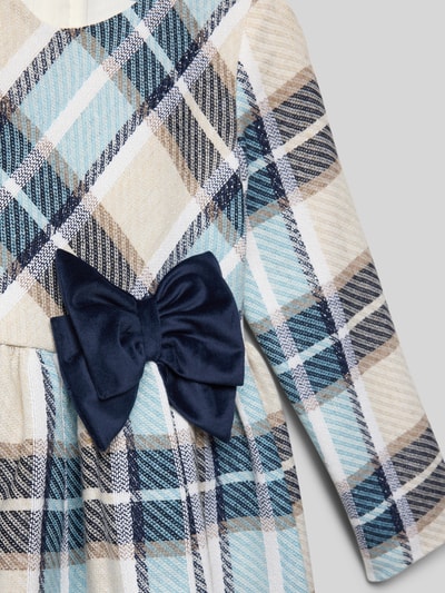 Mayoral Sukienka z kokardą i plisami Granatowy 2