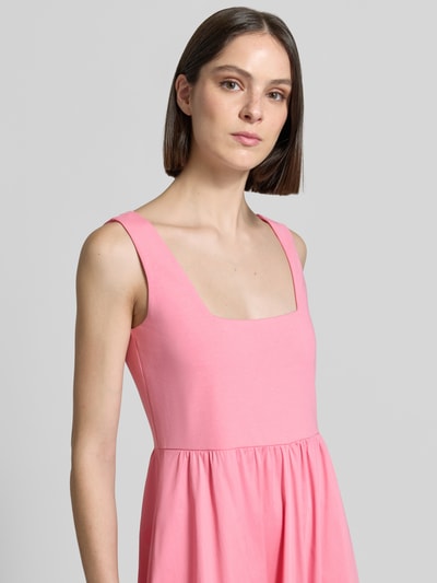 COMMA Midikleid mit Eingrifftaschen Pink 3