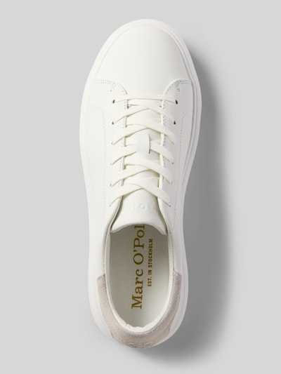 Marc O'Polo Low Top Sneaker aus edlem Rindsleder Weiss 3