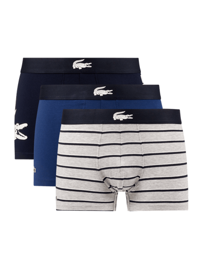 Lacoste Trunks mit Stretch-Anteil im 3er-Pack Marine 1