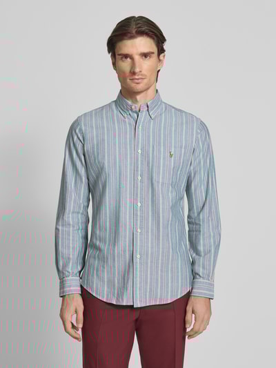 Polo Ralph Lauren Custom Fit Freizeithemd mit Button-Down-Kragen Gruen 4