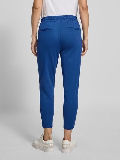ICHI Joggingbroek met verkorte pasvorm en elastische band Blauw - 5