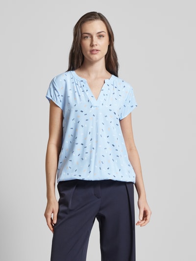 Tom Tailor Blouse met tuniekkraag Lichtblauw - 4