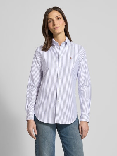 Polo Ralph Lauren Overhemdblouse met knoopsluiting Lichtblauw - 4