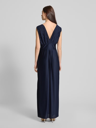 GUIDO MARIA KRETSCHMER WOMAN Abendkleid mit Plisseefalten Modell 'Linnea' Marine 5