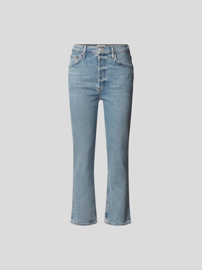 AGOLDE High Rise Jeans im Straight Crop Fit Blau 2