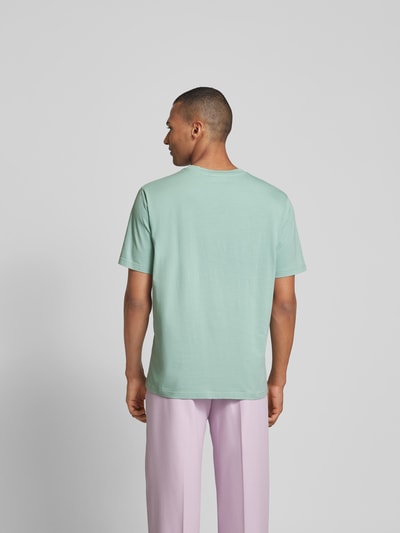 MAISON KITSUNE T-Shirt mit Label-Stitching Mint 5