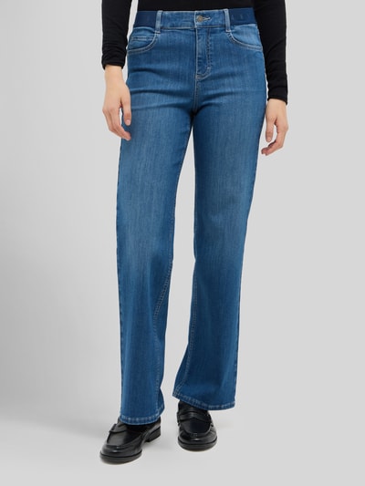 ANGELS High Waist Straight Fit Jeans mit Logo-Bund Hellblau 4
