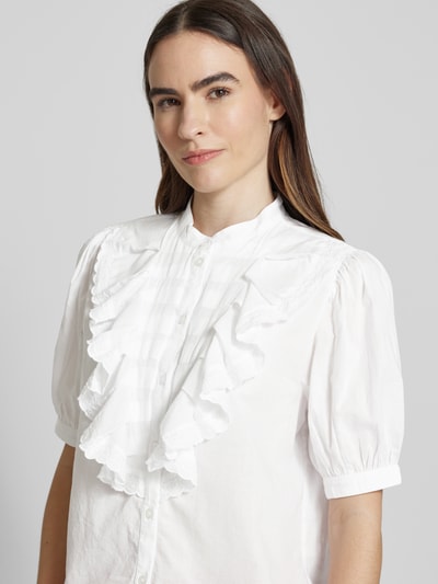 Essentiel Antwerp Regular Fit Hemdbluse mit Stehkragen Modell 'Hamadeus' Weiss 3