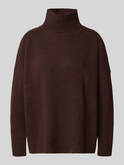 Weekend Max Mara Oversized Rollkragenpullover aus reiner Schurwolle Modell 'BORGIA' Schoko 2