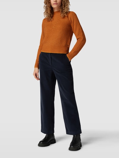 Scotch & Soda Gebreide pullover met structuurmotief Hazelnoot - 1