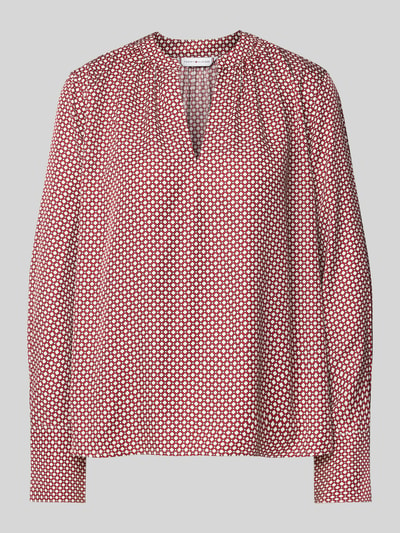 Tommy Hilfiger Regular fit blouse met V-hals Rood - 2