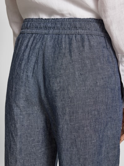 Brax Regular Fit Weite Hose aus reinem Leinen Modell 'FARINA' Blau 3