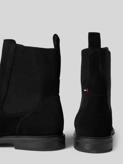 Tommy Hilfiger Buty chelsea ze skóry wołowej nappa Czarny 2