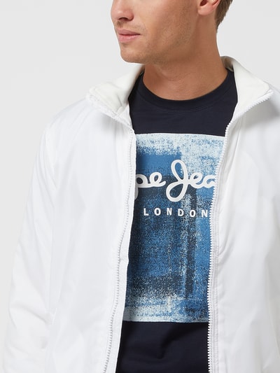 Pepe Jeans Bluzon z kieszeniami zapinanymi na zamek błyskawiczny model ‘Jake’ Biały 3