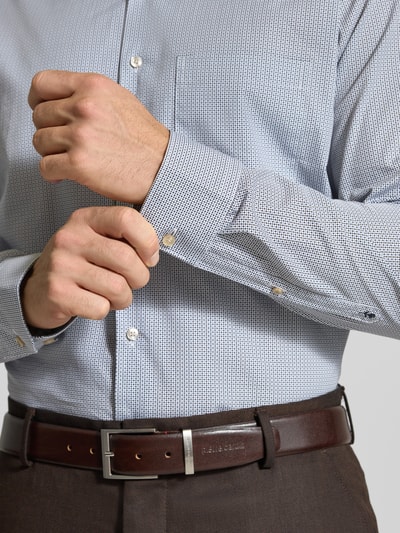 SEIDENSTICKER REGULAR FIT Regular fit zakelijk overhemd met kentkraag, model 'New Kent' Marineblauw - 3