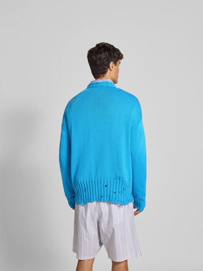 Marni Pullover in Strick-Optik im Used-Look Sky 5