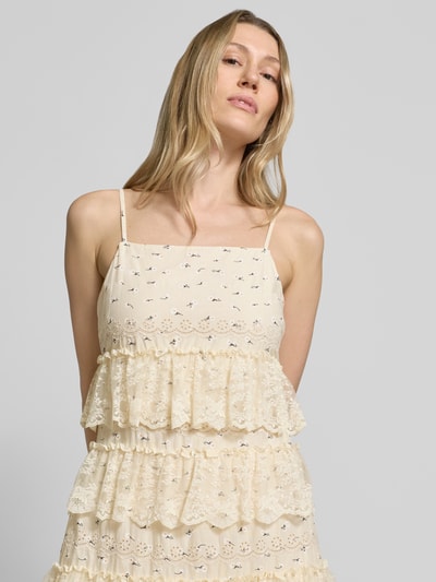 VERO MODA Maxikleid aus reiner Baumwolle Modell 'LORETTA' Offwhite 3