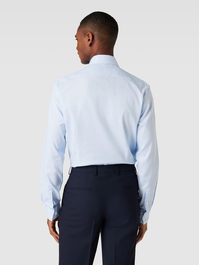 CK Calvin Klein Slim Fit Business-Hemd mit Label-Stitching Modell 'Bari' Bleu 5