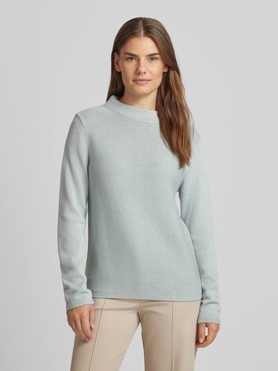 Marc O'Polo Slim Fit Strickpullover aus hochwertiger Baumwolle mit feinem Linksstrick Mint 4