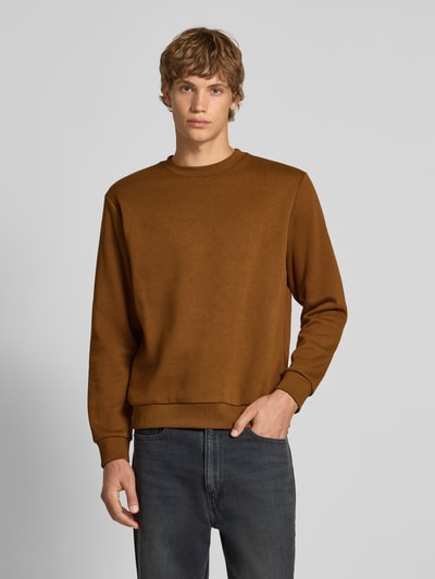 Jack & Jones Bluza z okrągłym dekoltem model ‘BRADLEY’ Koniakowy 4