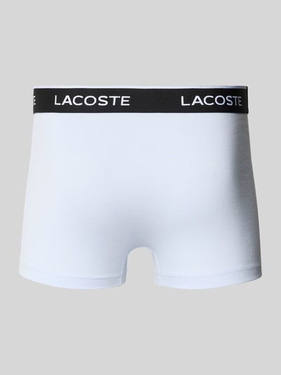 Produktfoto, Trunks Baumwoll-Mix im 3er-Pack von Lacoste in Weiß, unifarben, mit elastischem Label-Bund, glatte Oberfläche