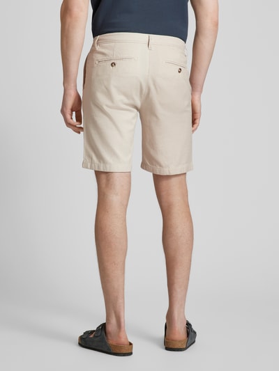 Marc O'Polo Regular Fit Bermudas mit Strukturmuster Modell 'Salo' Offwhite 5