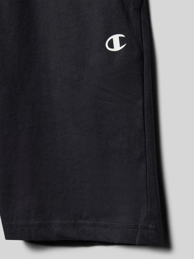 CHAMPION Sweatshorts mit Logo-Print Black 2