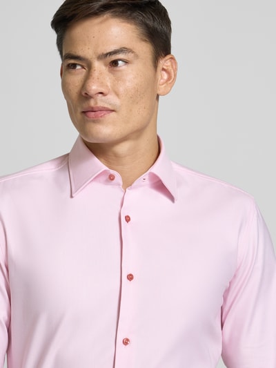 BOSS Slim fit zakelijk overhemd van een mix van katoen en elastaan Lichtroze - 3