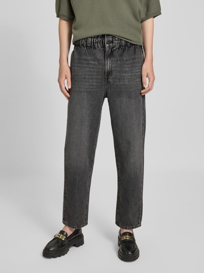 Jake*s Casual Jeansy z elastycznym pasem i efektem znoszenia Średnioszary 4