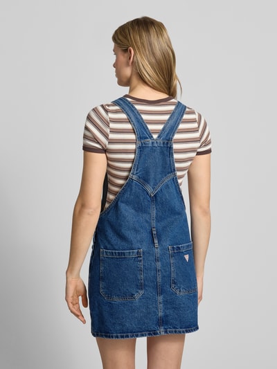 GUESS Jeans Jeanskleid mit Brusttasche und Label-Detail Jeansblau 5