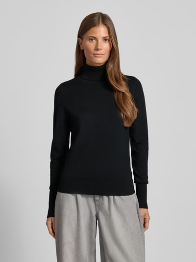 Jake*s Collection Golf o kroju regular fit z imitacji dzianiny Czarny 4