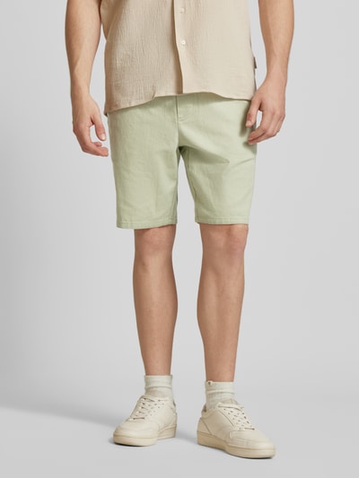 Only & Sons Shorts mit elastischem Bund Modell 'LINUS' Hellgruen 4