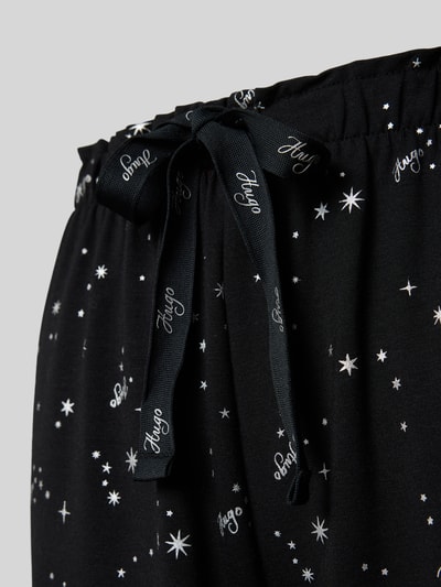 HUGO Wide leg pyjamabroek van modalmix Zwart - 2