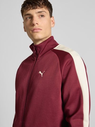 PUMA PERFORMANCE Bluza rozpinana ze stójką Bordowy 3