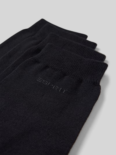 Esprit Socken  mit Label-Stitching im 4er-Pack Black 2