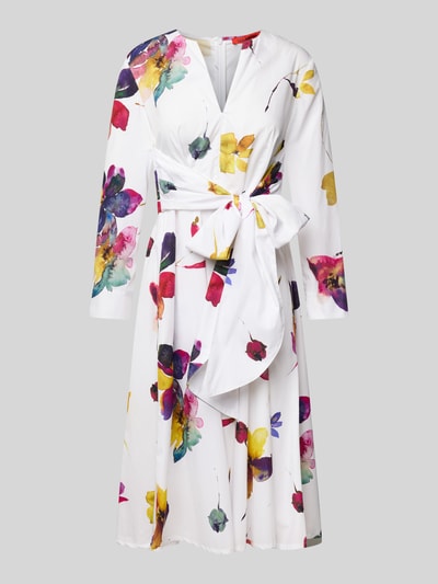 MAX&Co. Knielanges Kleid mit Eingrifftaschen Modell 'DISCO' Weiss 2