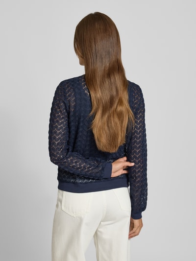 Vero Moda Regular fit blouson van kant, model 'BECCA' Donkerblauw - 5