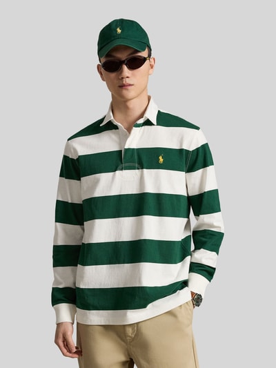 Polo Ralph Lauren Sweatshirt mit Kontrastkragen Dunkelgruen 4