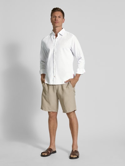 JOOP! Jeans Freizeithemd mit Knopfleiste Modell 'Hanson' Weiss 1